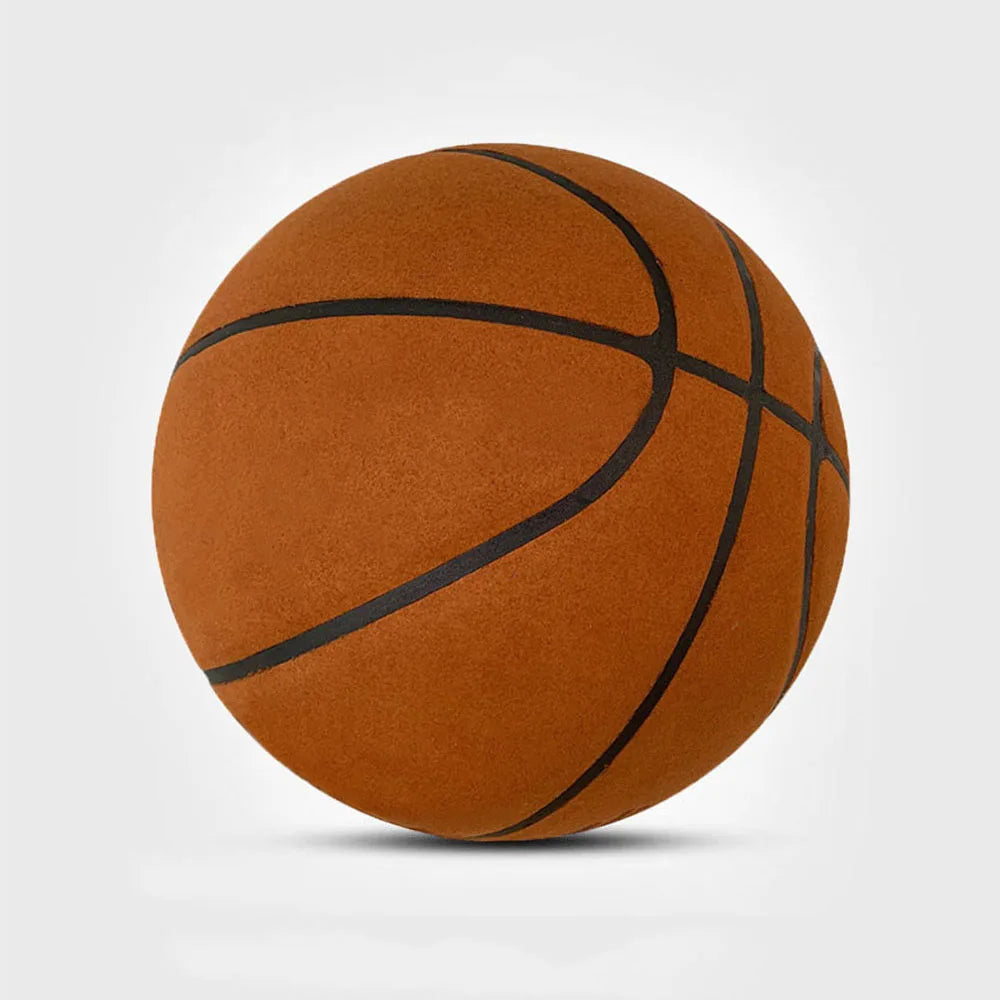 Indoor Grooved Silent Basketball Ball Size 7 Adult Airless PU Foam Ball High Density Bouncing Quietly Dribbling Christmas Gifts