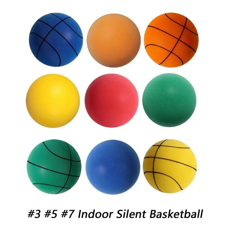 Silent Ball Lightweight Toy Silent Ball Indoor Fun Impact-Resistant Basketball Gift For Kids Adults Gyms Stadiums Patio #3 #5 #7