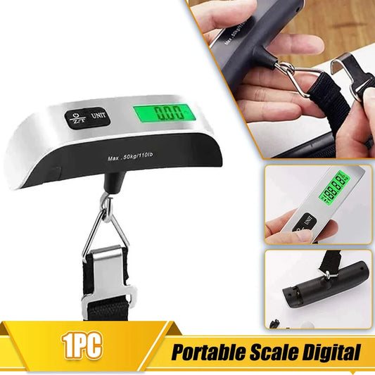 1PC Luggage Scale,Scales for Body Weight Portable LCD Digital Luggage Weight Scales Hanging Suitcase Baggage Electronic Weight